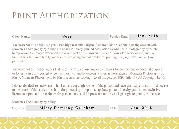 Print Authorization Card_Voss